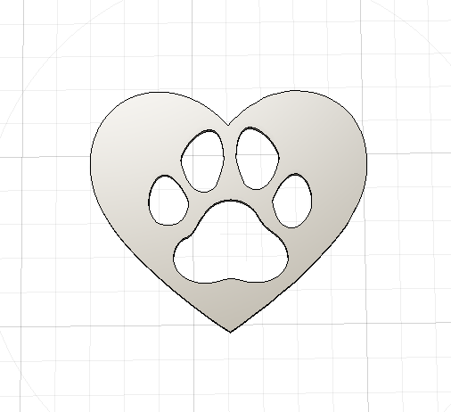 Heart Paw Ornament