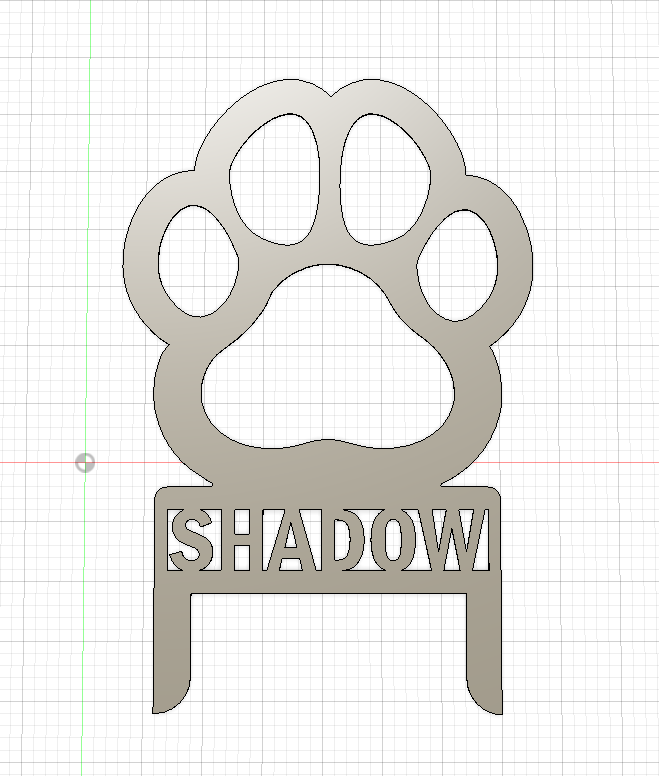 Personalized Pet Paw Garden Sign