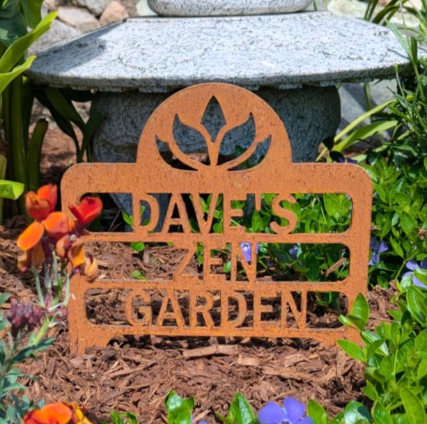 Personalized Zen Garden Sign