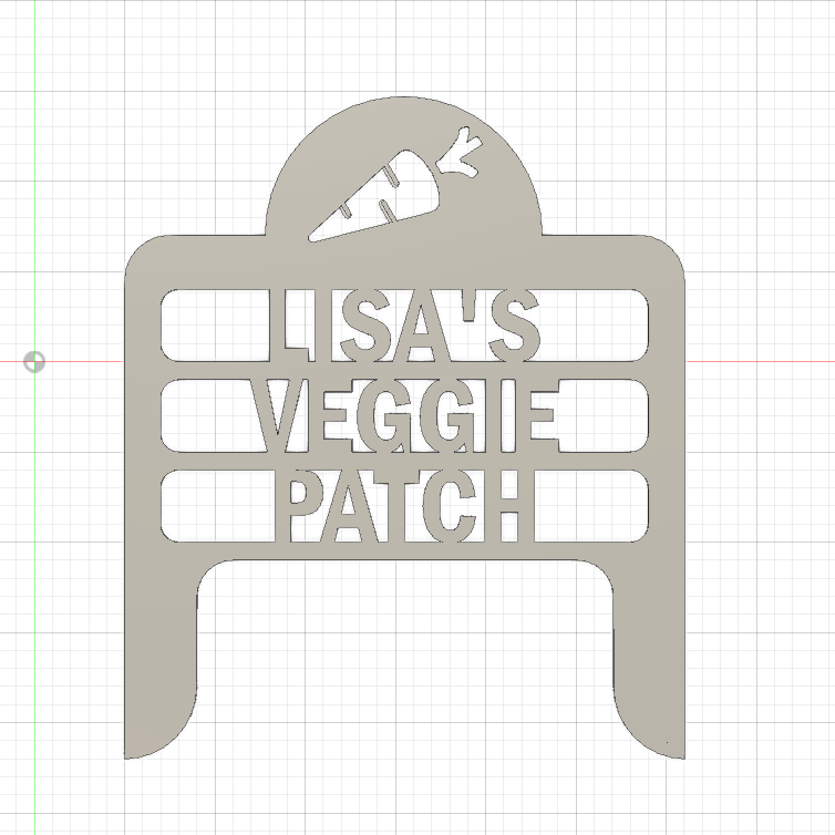 Personalized Veggie Patch Sign