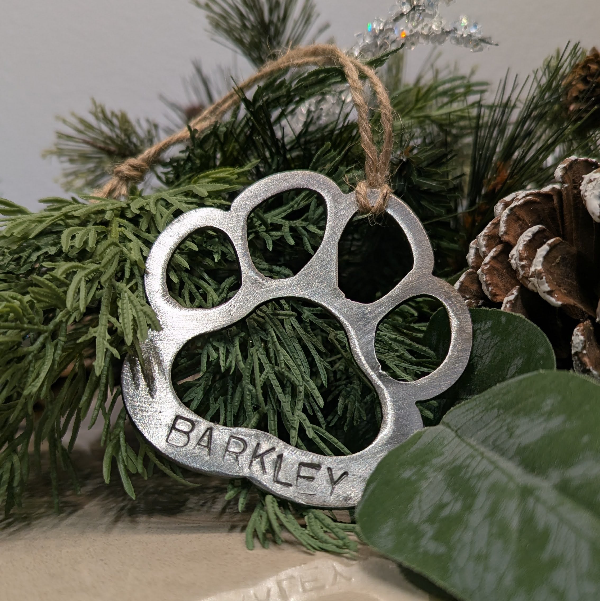 Personalized Big Paw Ornament
