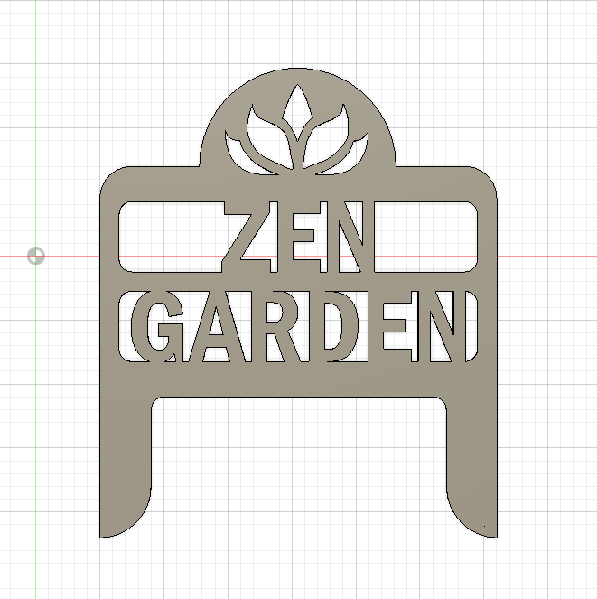 Zen Garden Sign