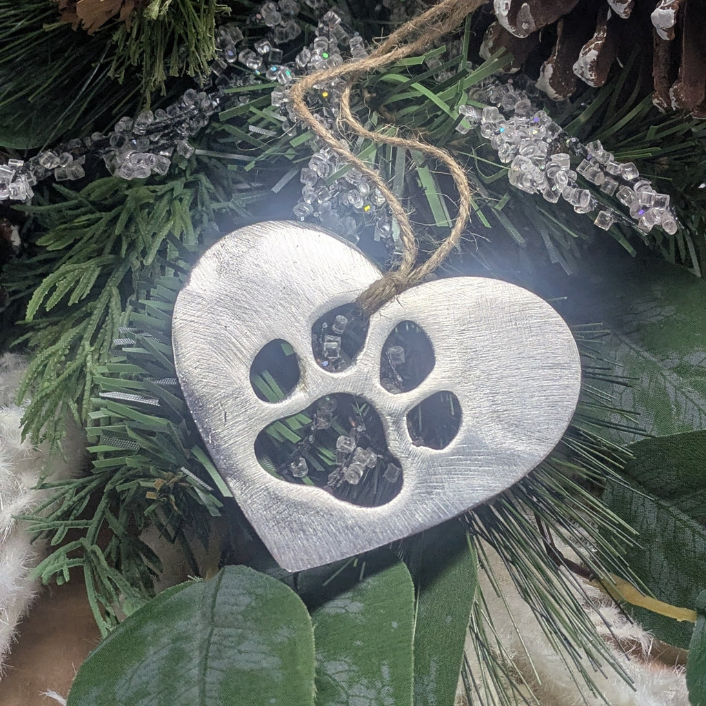 Heart Paw Ornament