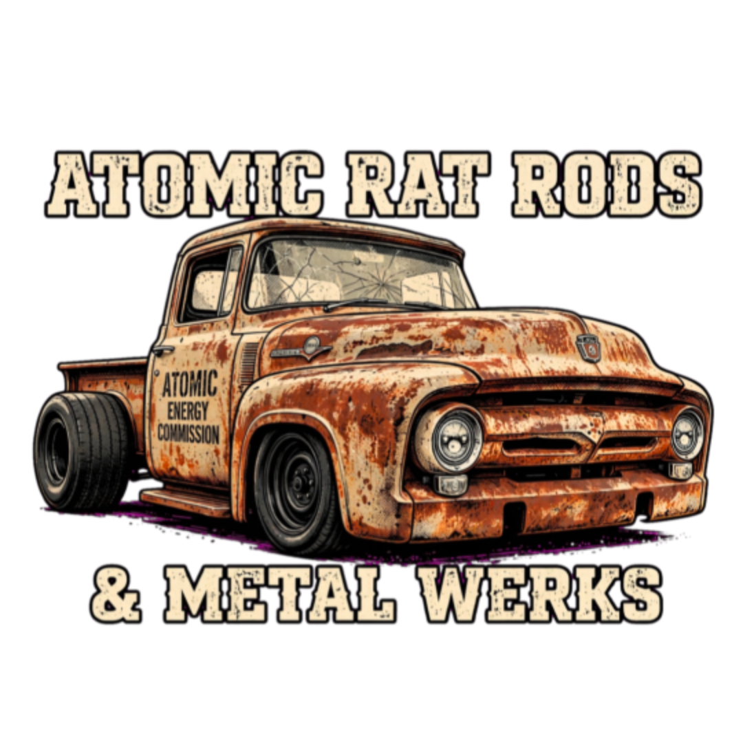Atomic Shop Truck Vinyl Sticker
