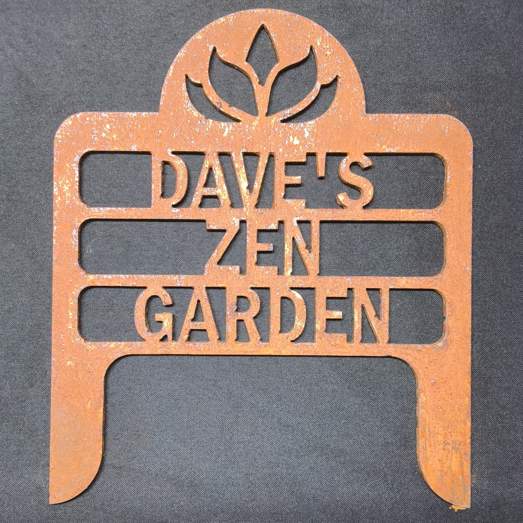 Personalized Zen Garden Sign