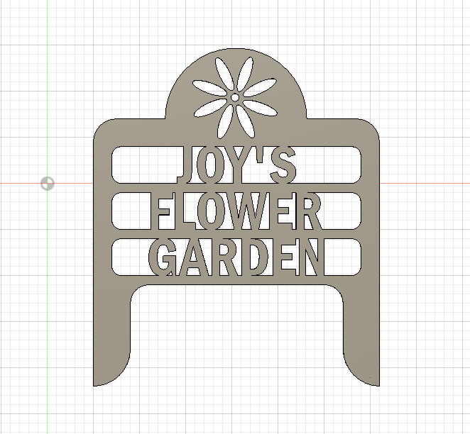 Personalized Flower Garden Sign
