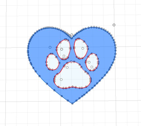 Heart Paw Ornament