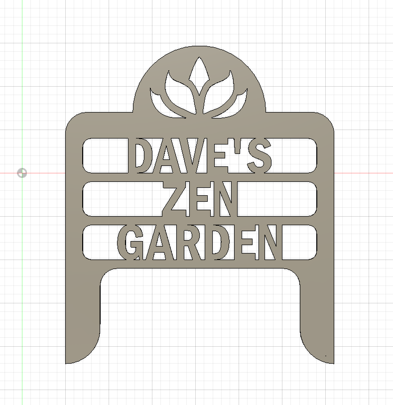 Personalized Zen Garden Sign