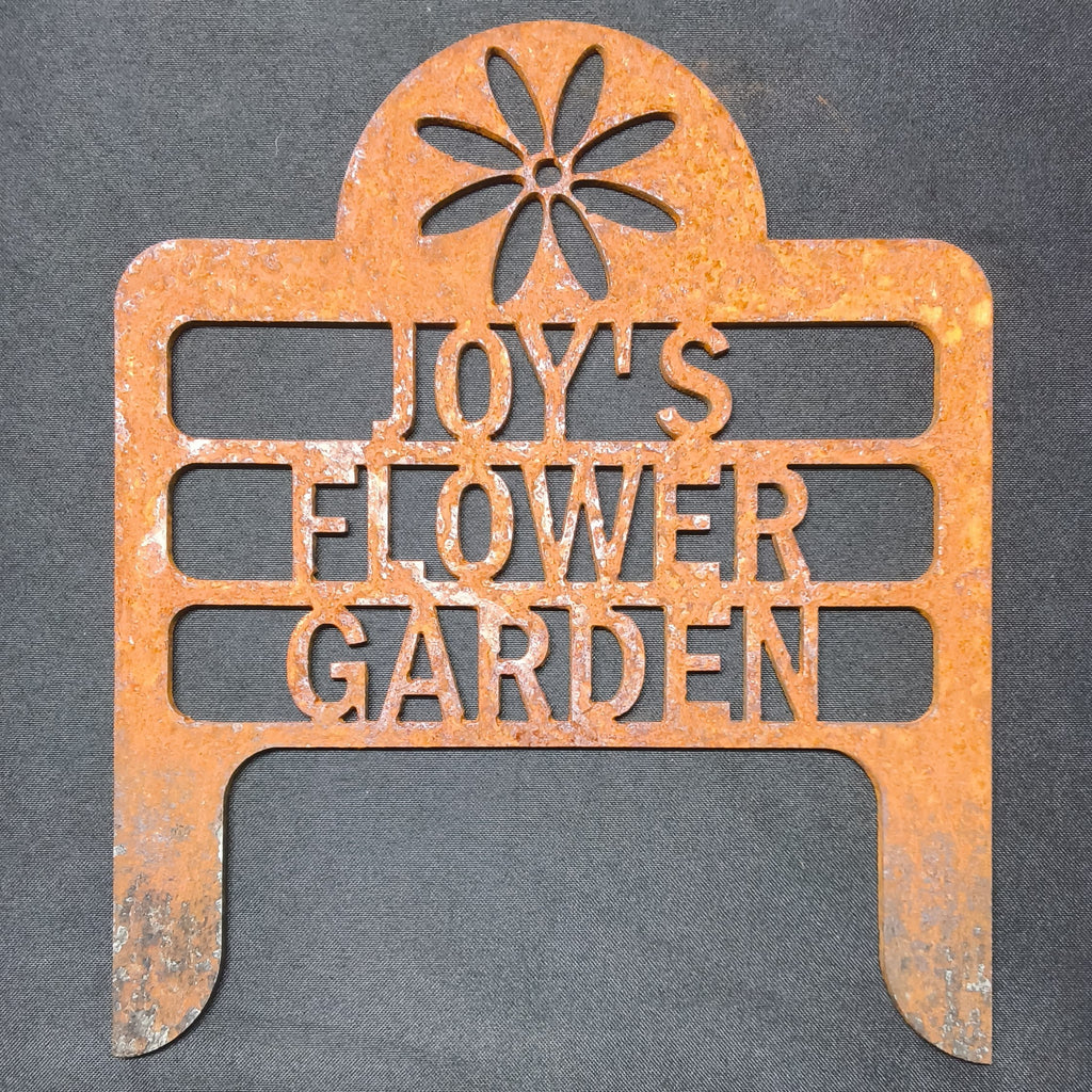 Personalized Flower Garden Sign