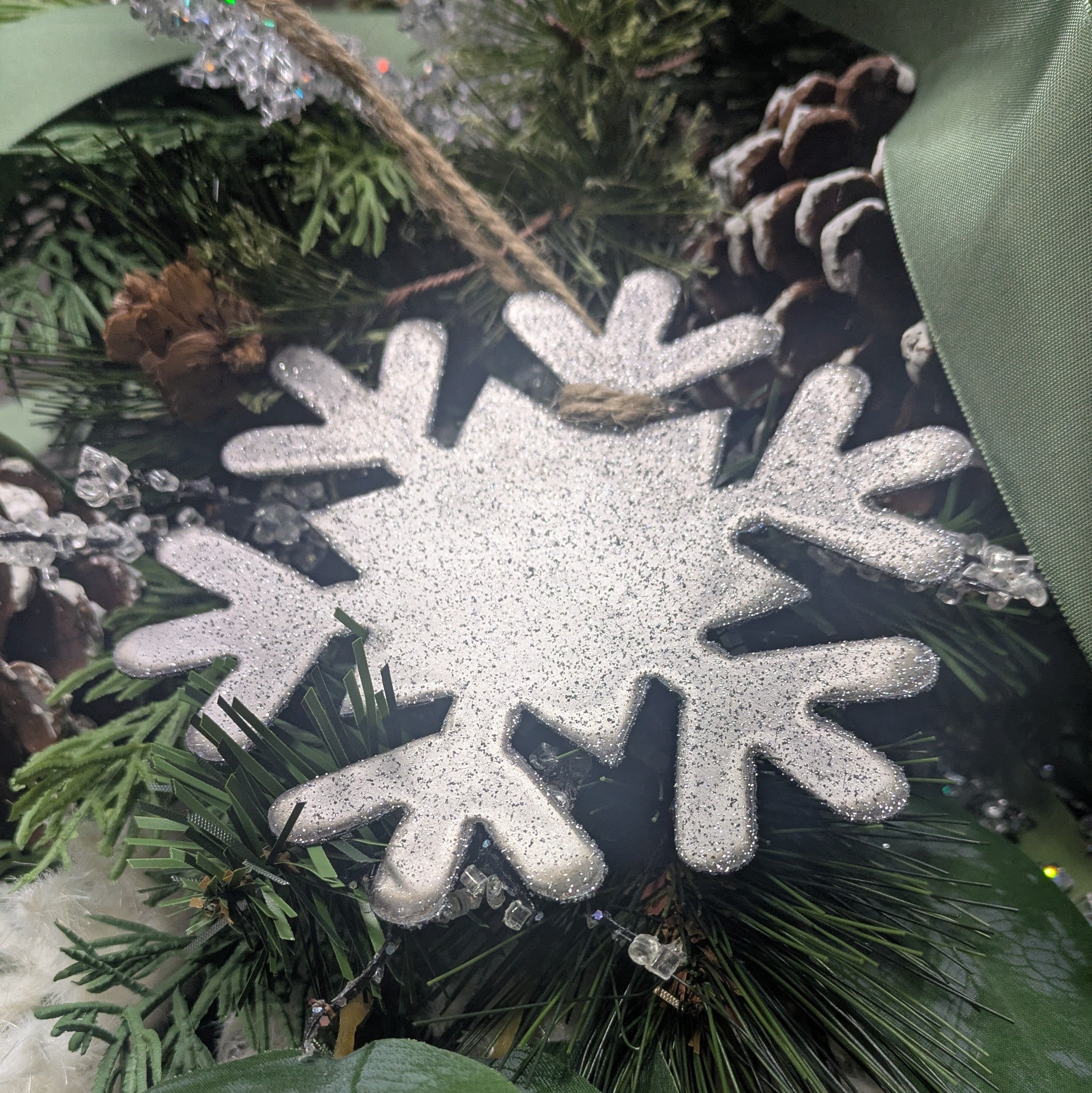 5" Glitter Snowflake - 24 gauge steel sheet metal