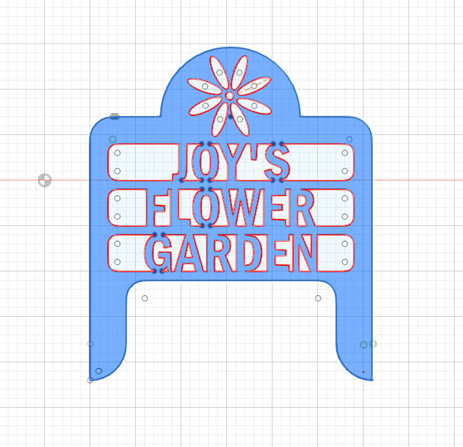 Personalized Flower Garden Sign