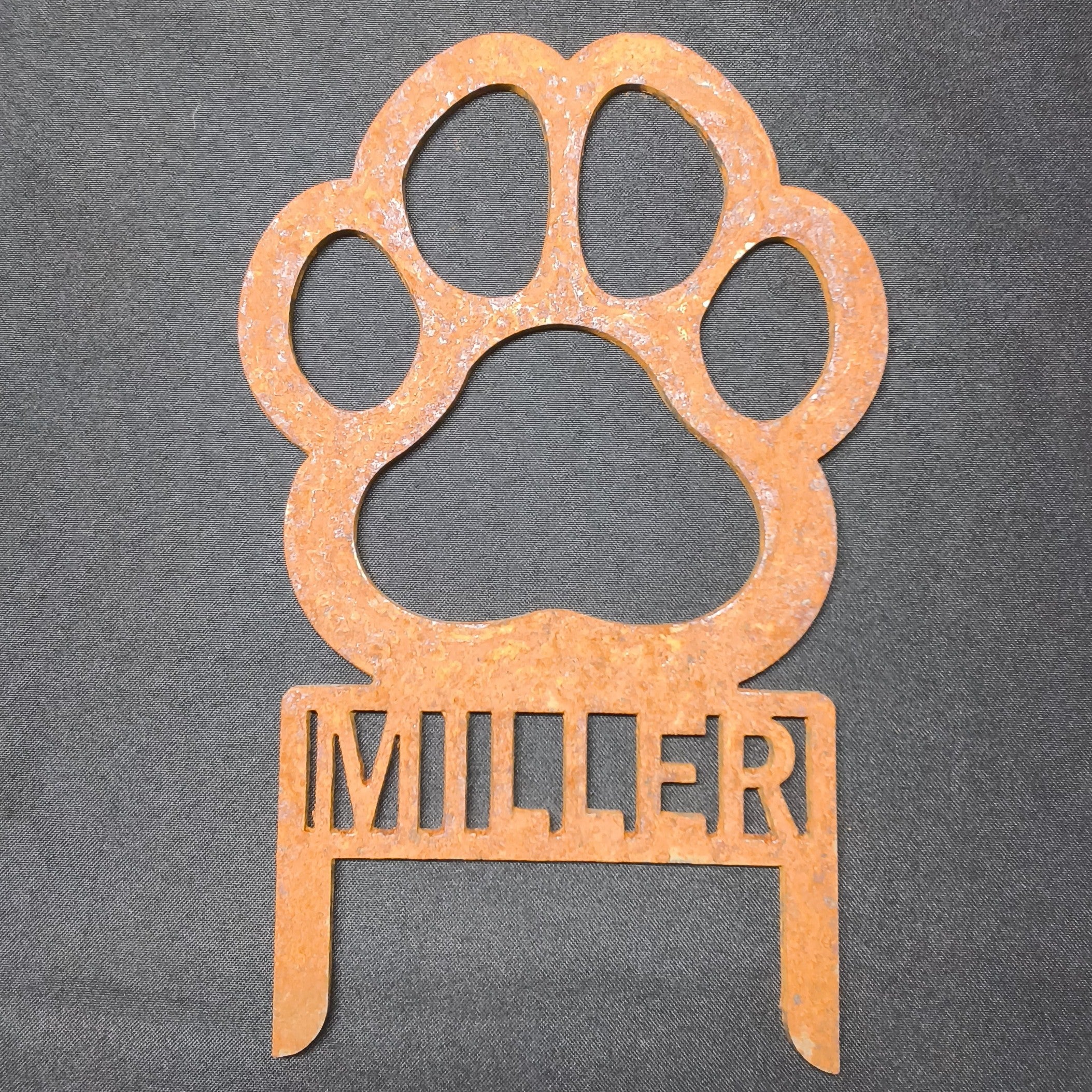 Personalized Pet Paw Garden Sign