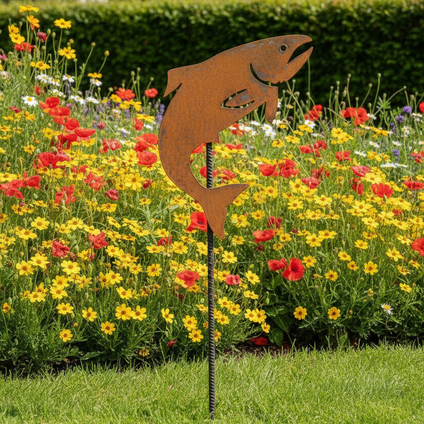 Salmon Garden Stake